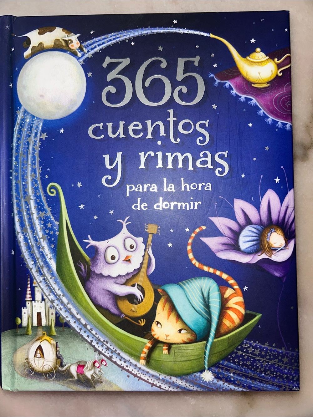 365 cuentos y rimas para la hora de dormir -Children’s Spanish Book Hardcover - Picture 1 of 16